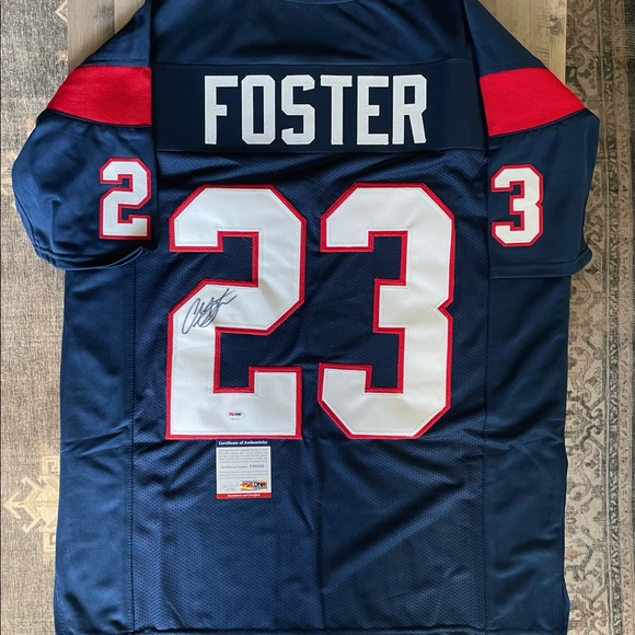 Signed Arian Foster Texans Jersey - Picture 1 of 3